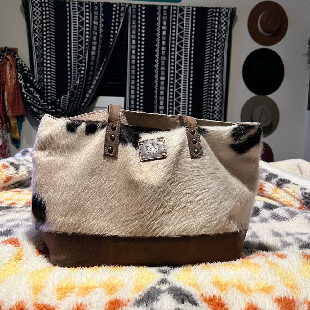 STS ranch cowhide purse